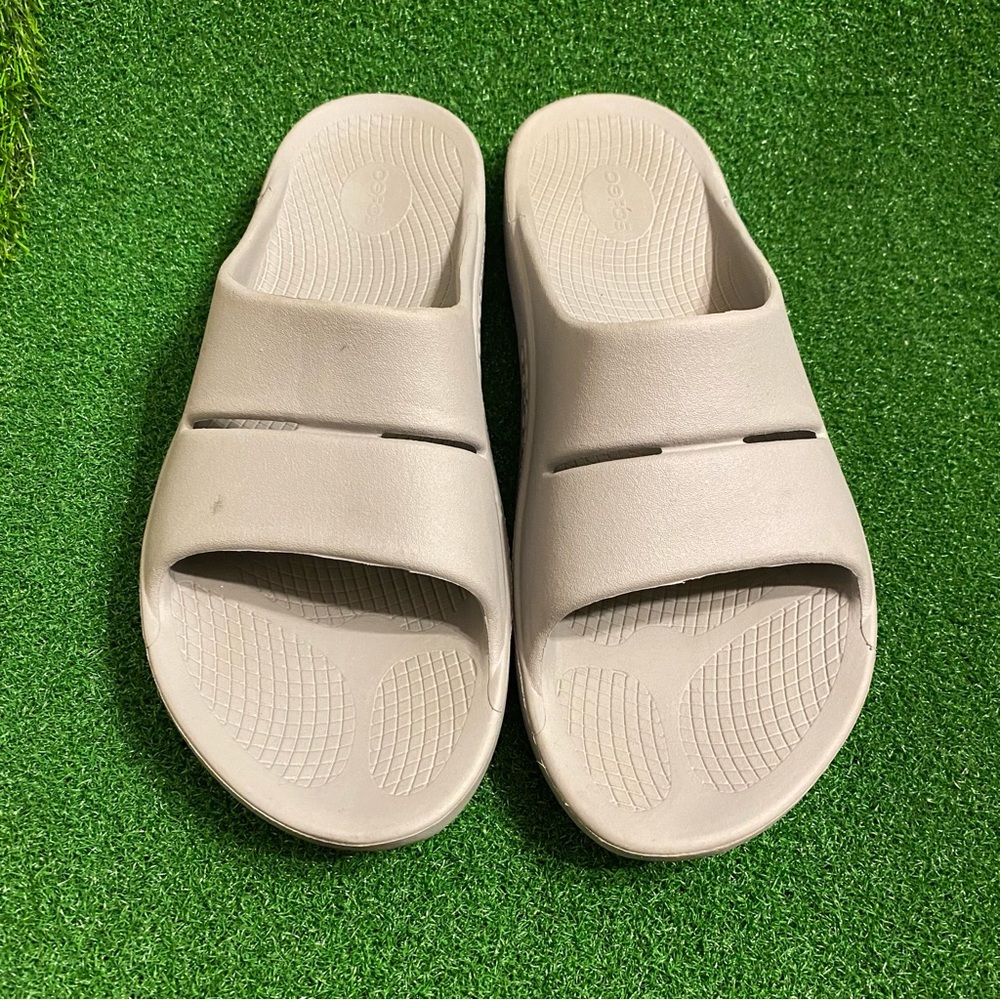 Oofos OOahh Slide Mens Grey Sz 14 Mens
